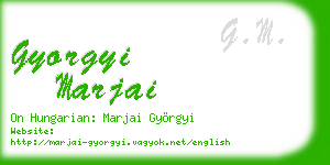 gyorgyi marjai business card